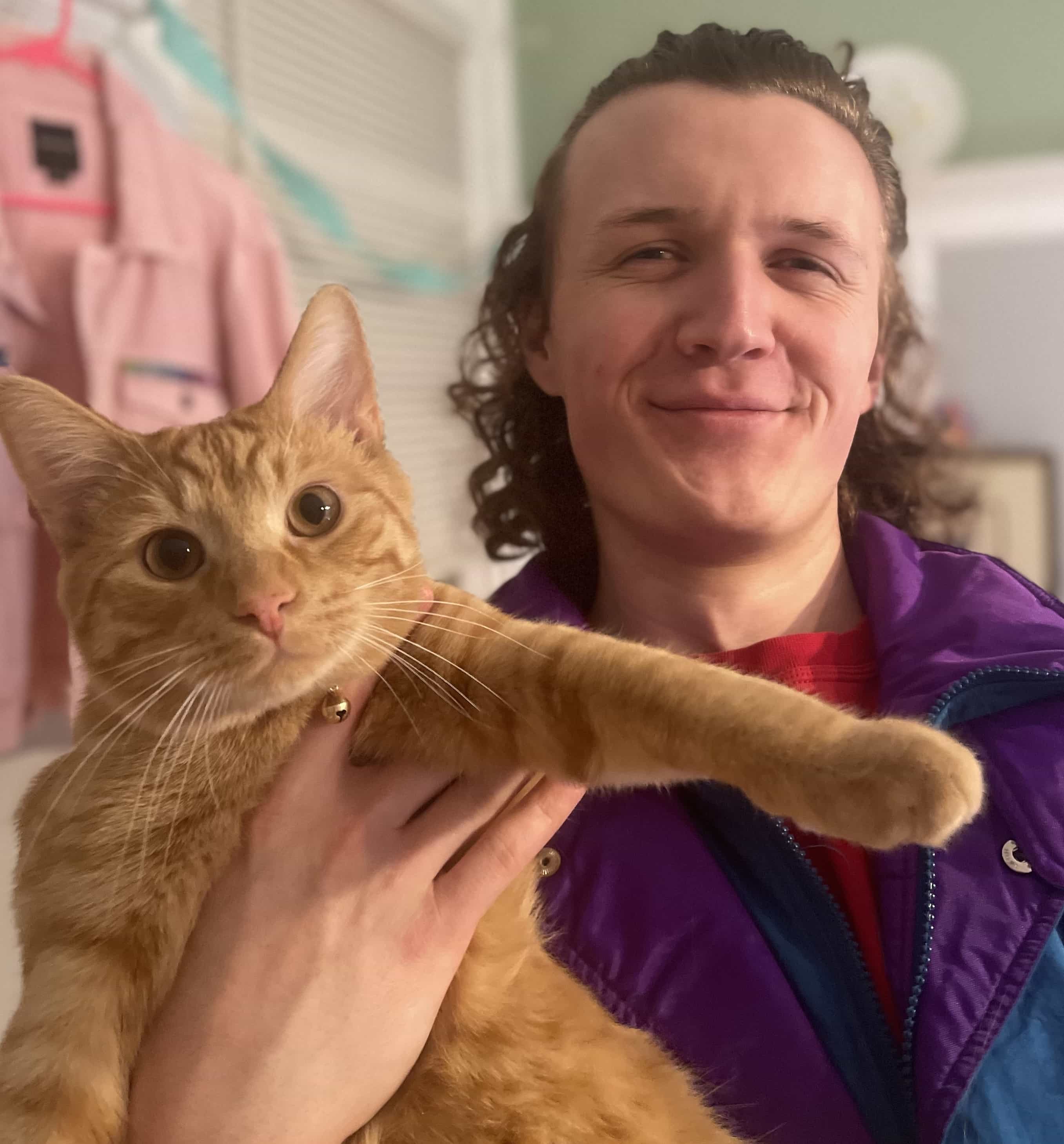 Doug and Cosmo the Tabby Cat!